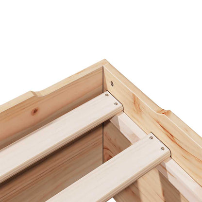 Giroletto senza Materasso Impilabile 75x190 cm Legno Massello | homemem39