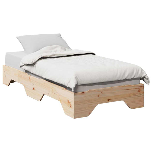 Giroletto senza Materasso Impilabile 75x190 cm Legno Massello | homemem39