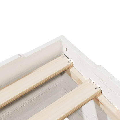 Giroletto senza Materasso Impilabile Bianco 75x190 cm Legno | homemem39