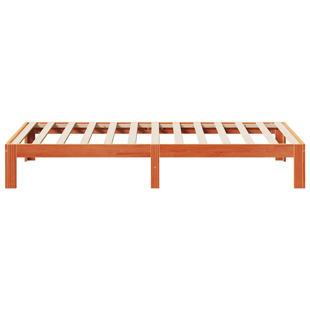 Letto senza Materasso Marrone Cera 80x200 cm Legno di Pino - homemem39