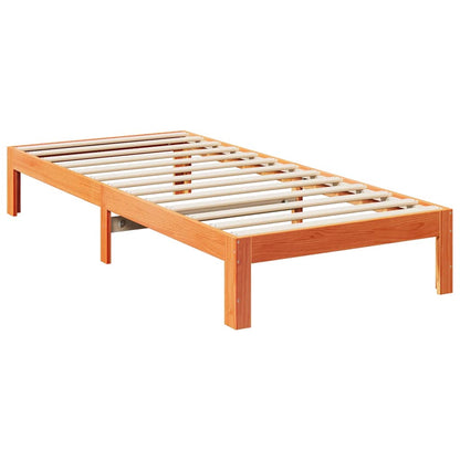 Letto senza Materasso Marrone Cera 80x200 cm Legno di Pino - homemem39