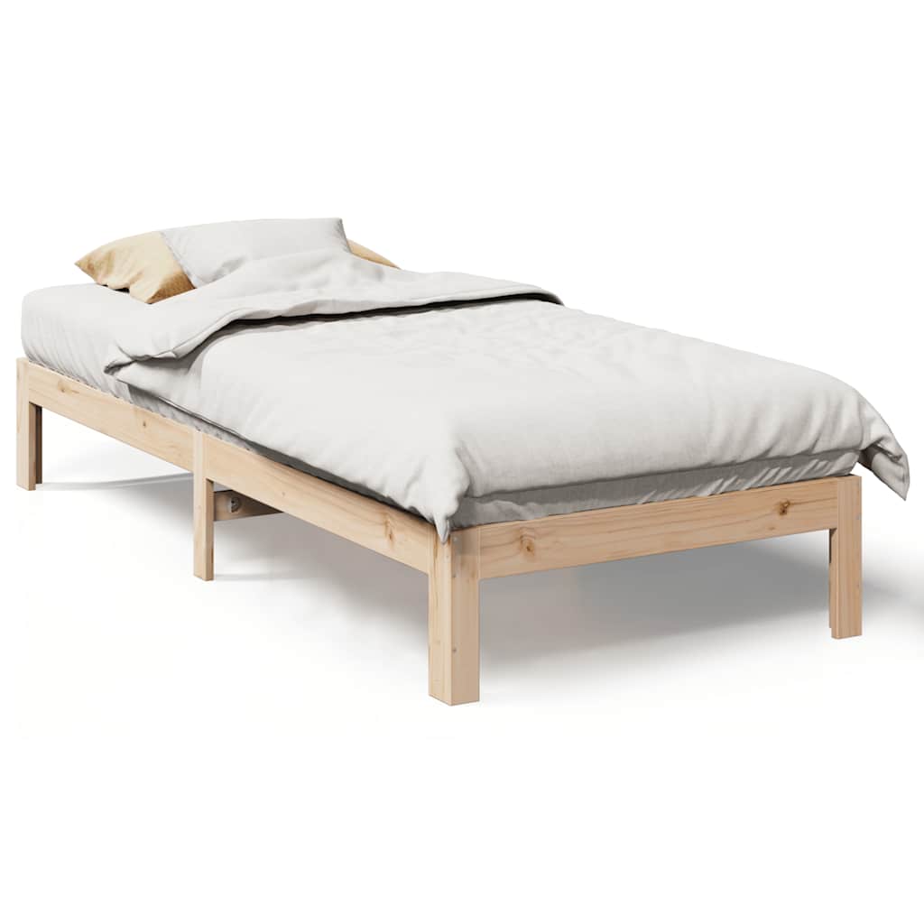 Giroletto senza Materasso 90x200 cm in Legno Massello di Pino | homemem39