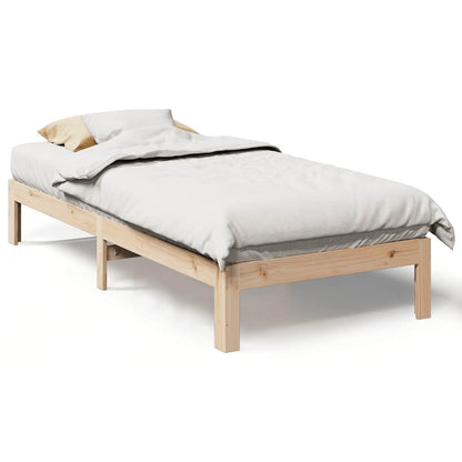 Giroletto senza Materasso 90x200 cm in Legno Massello di Pino | homemem39