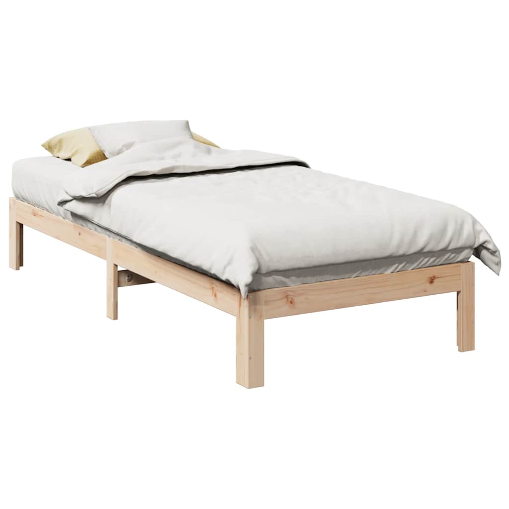 Giroletto senza Materasso 90x200 cm in Legno Massello di Pino | homemem39