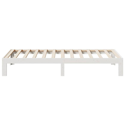 Giroletto senza Materasso Bianco 90x200 cm Legno Massello Pino | homemem39