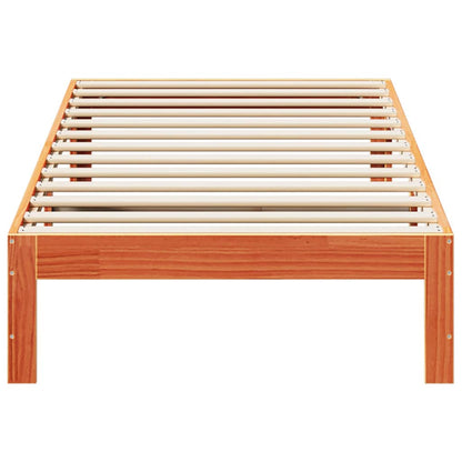 Giroletto senza Materasso Marrone Cera 90x200 cm Massello Pino | homemem39