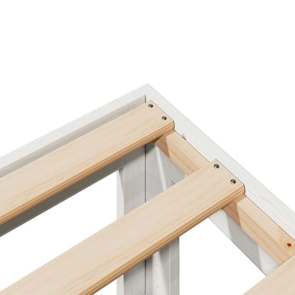 Giroletto senza Materasso Bianco 180x200 cm Legno Massello Pino | homemem39