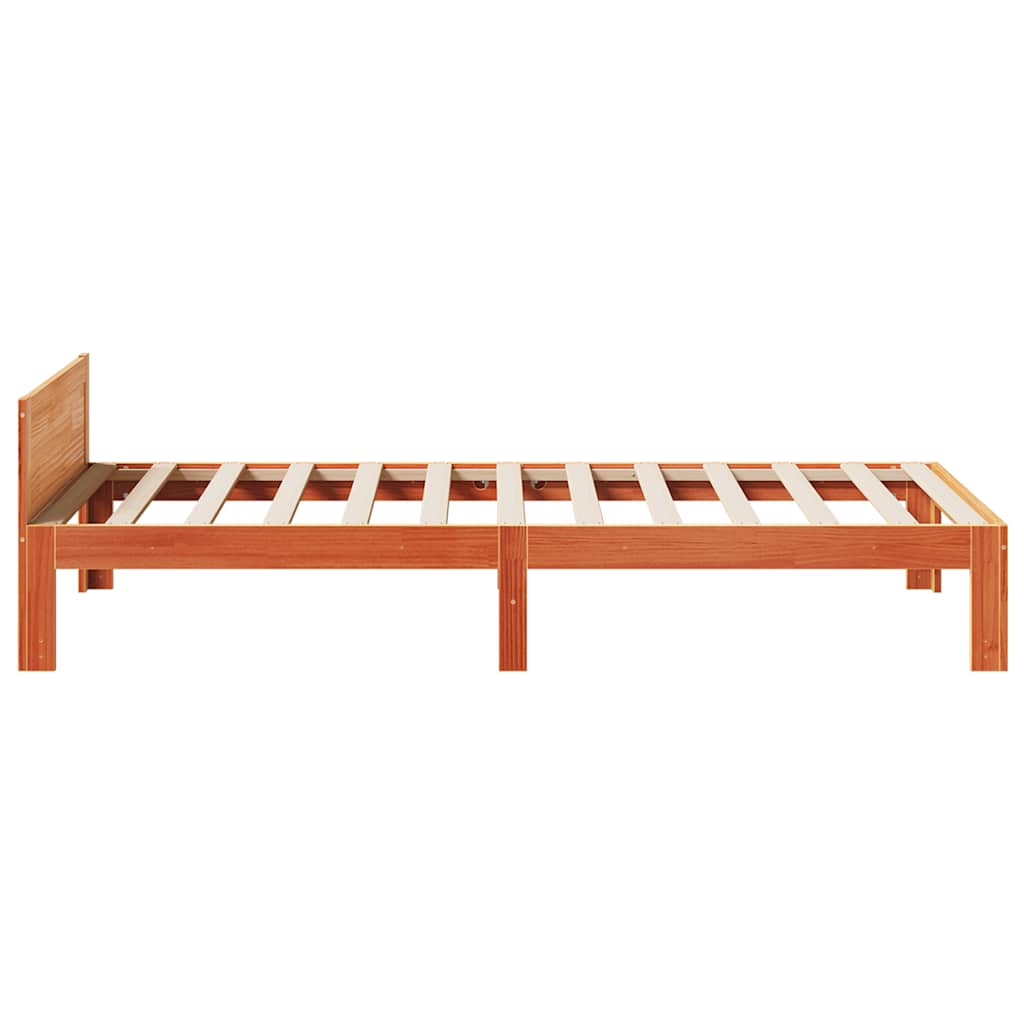 Letto senza Materasso Marrone Cera 80x200 cm Legno di Pino - homemem39