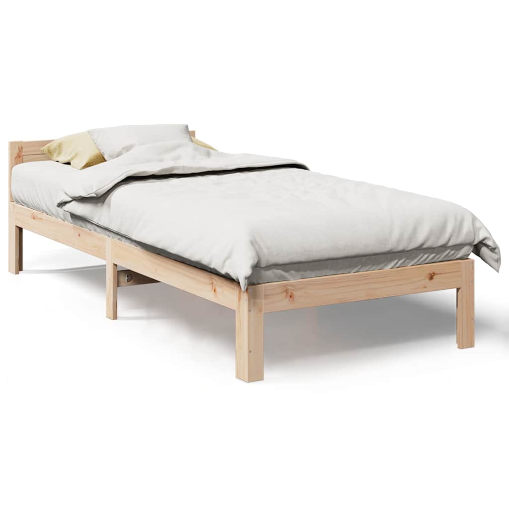 Giroletto senza Materasso 90x200 cm in Legno Massello di Pino | homemem39