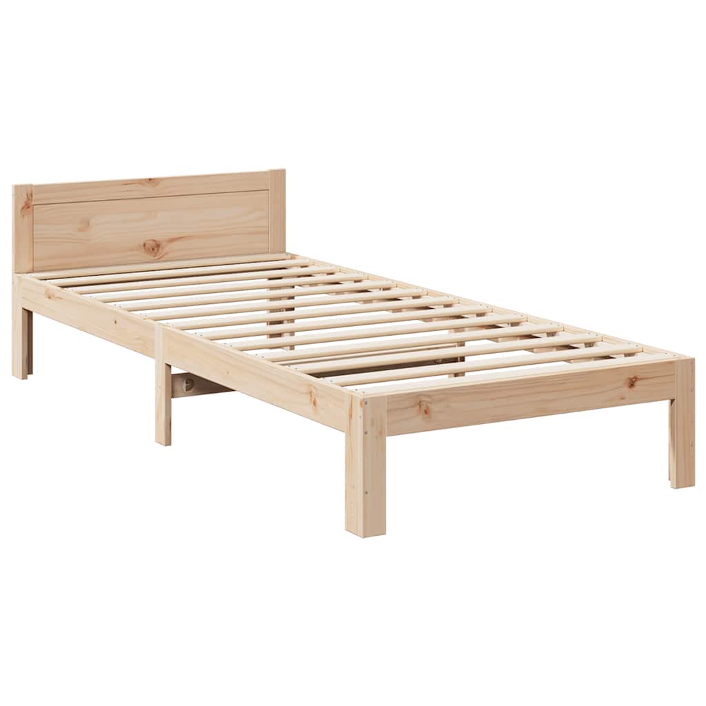 Giroletto senza Materasso 90x200 cm in Legno Massello di Pino | homemem39