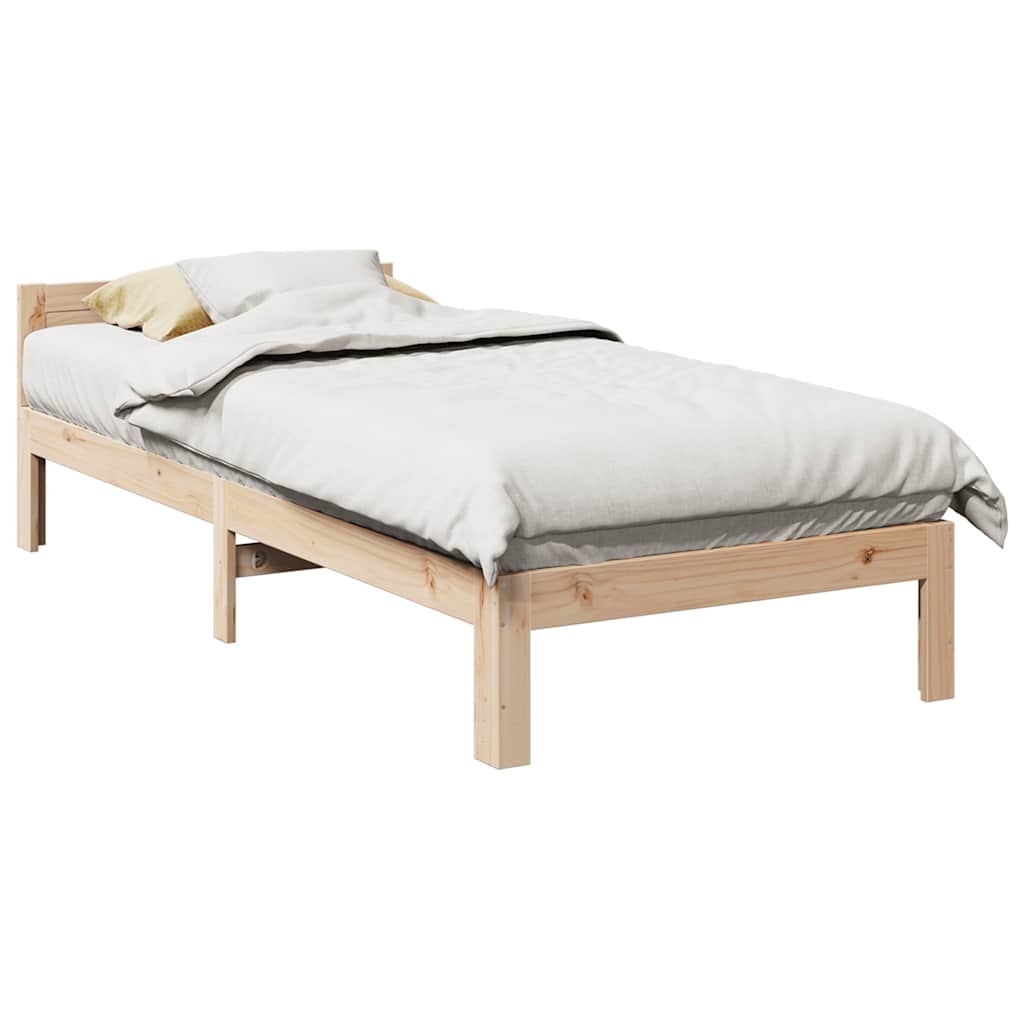 Giroletto senza Materasso 90x200 cm in Legno Massello di Pino | homemem39