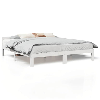 Giroletto senza Materasso Bianco 180x200 cm Legno Massello Pino | homemem39