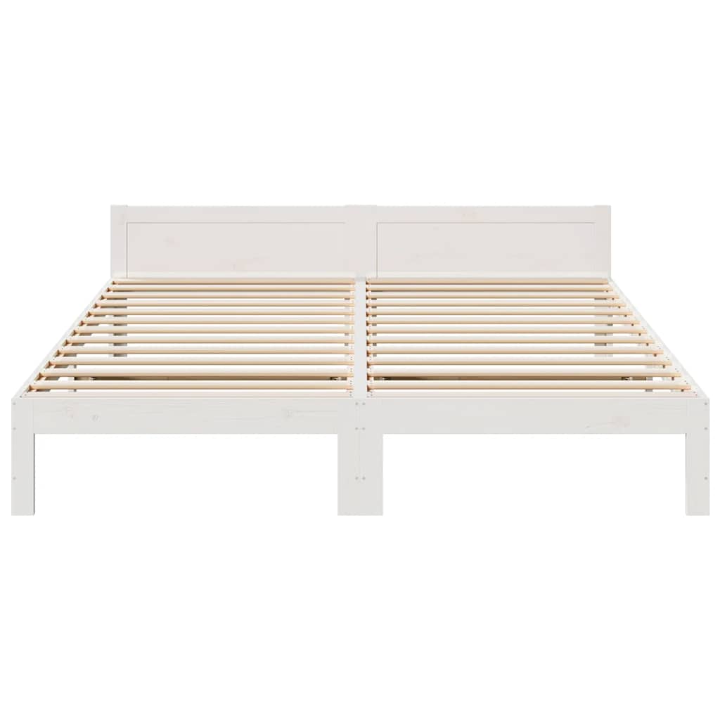 Giroletto senza Materasso Bianco 180x200 cm Legno Massello Pino | homemem39