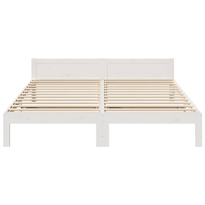 Giroletto senza Materasso Bianco 180x200 cm Legno Massello Pino | homemem39
