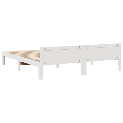 Giroletto senza Materasso Bianco 180x200 cm Legno Massello Pino | homemem39