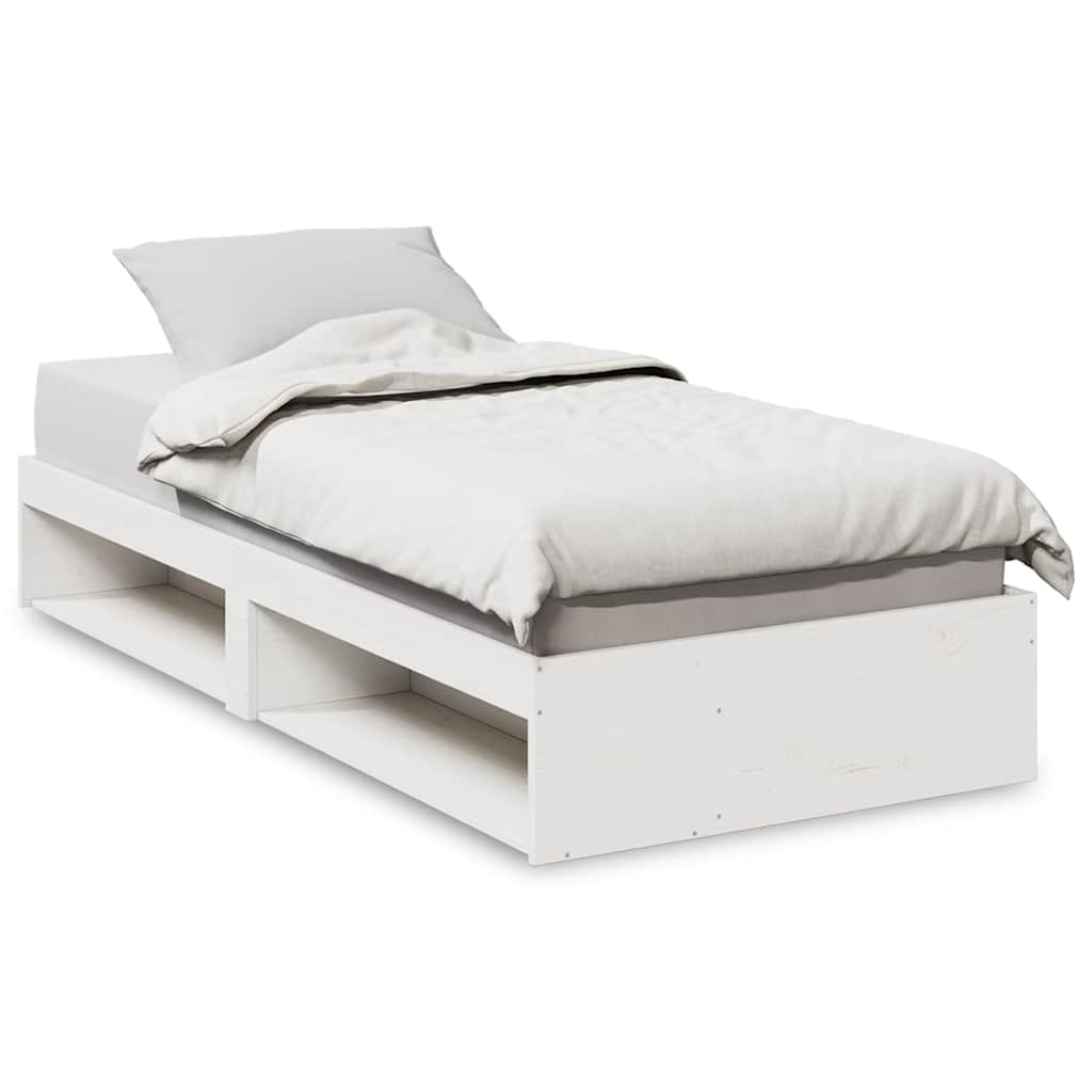 Dormeuse senza Materasso Bianco 100x200 cm Legno Massello Pino | homemem39