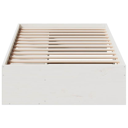 Dormeuse senza Materasso Bianco 100x200 cm Legno Massello Pino - homemem39