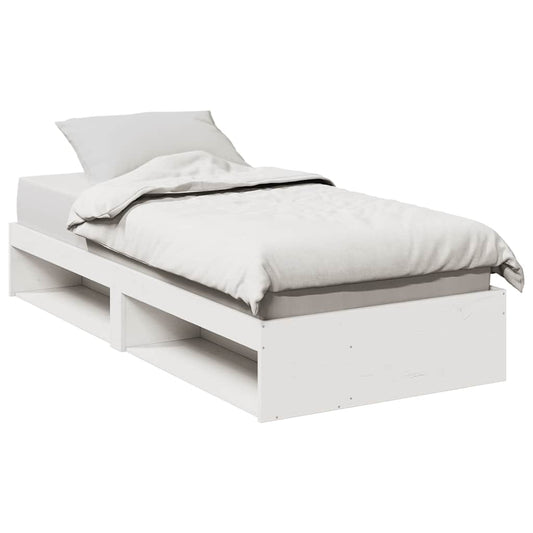 Dormeuse senza Materasso Bianca 90x200 cm Legno Massello Pino | homemem39