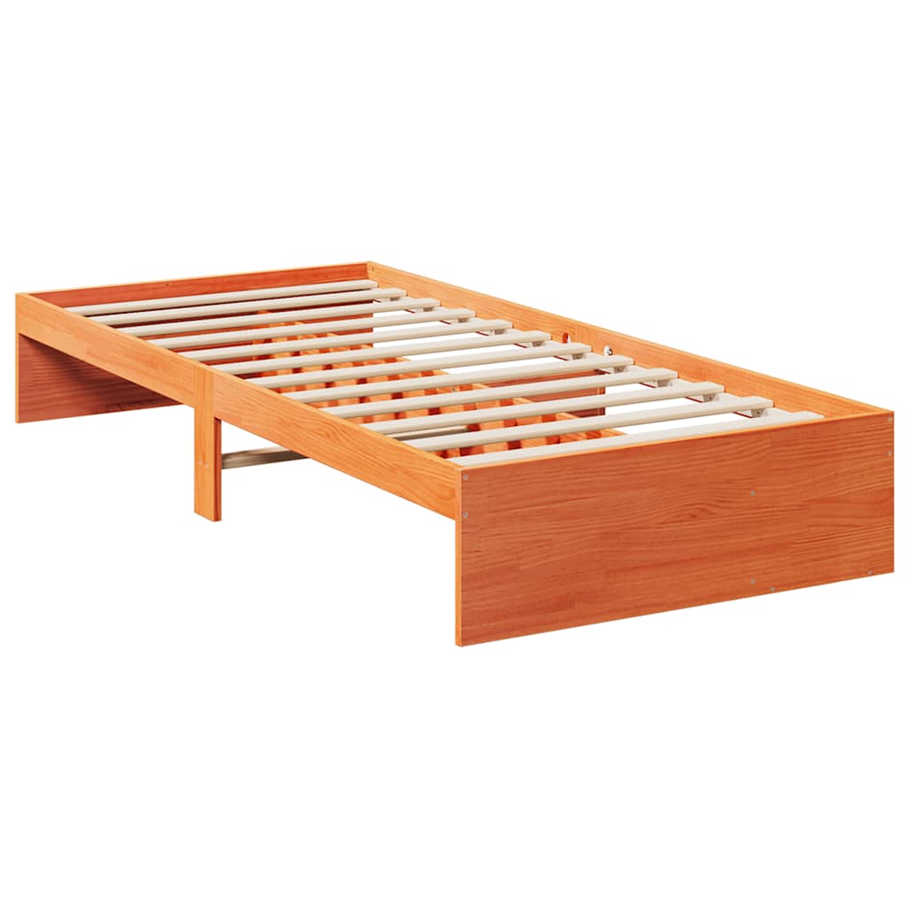 Dormeuse senza Materasso Marrone Cera 90x200 cm Legno di Pino - homemem39