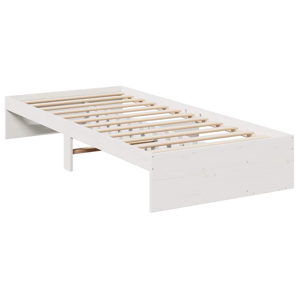 Dormeuse senza Materasso Bianca 80x200 cm Legno Massello Pino - homemem39