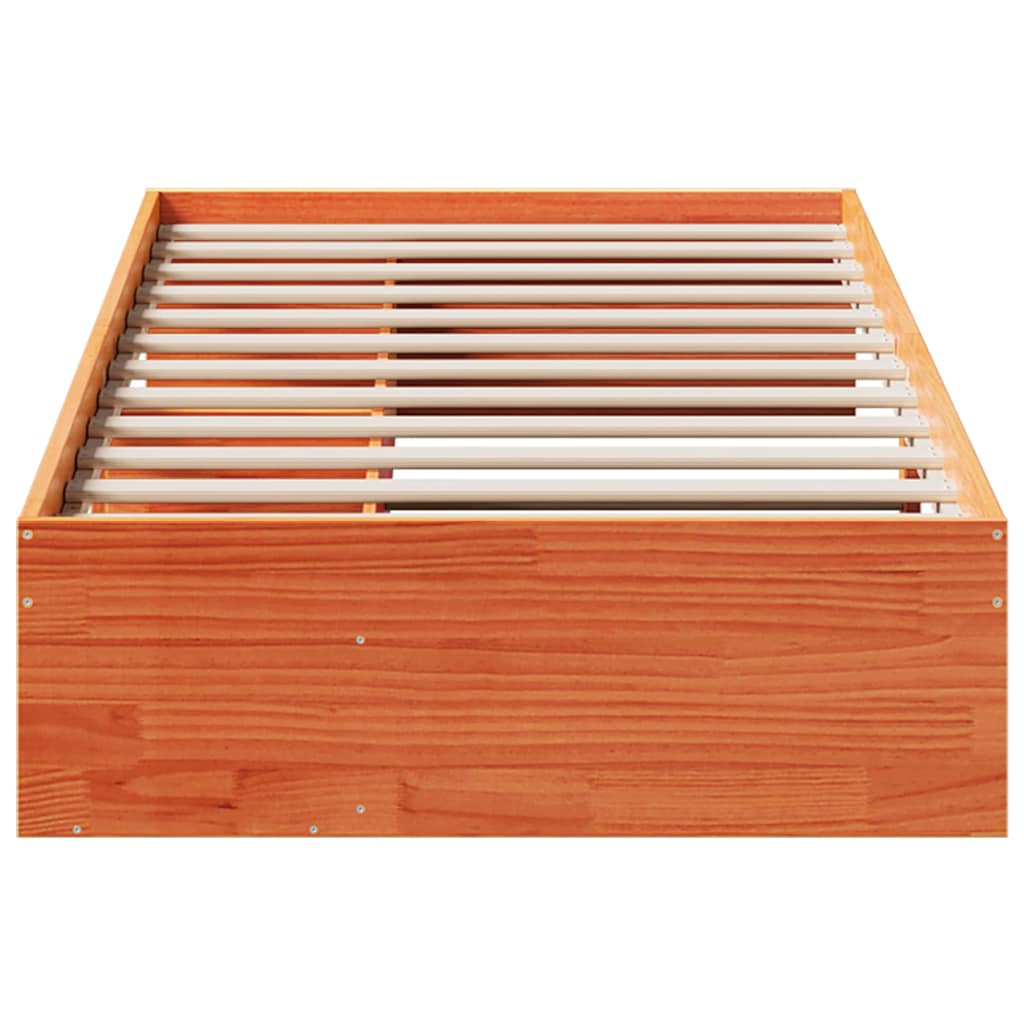 Dormeuse senza Materasso Marrone Cera 80x200 cm Legno di Pino | homemem39