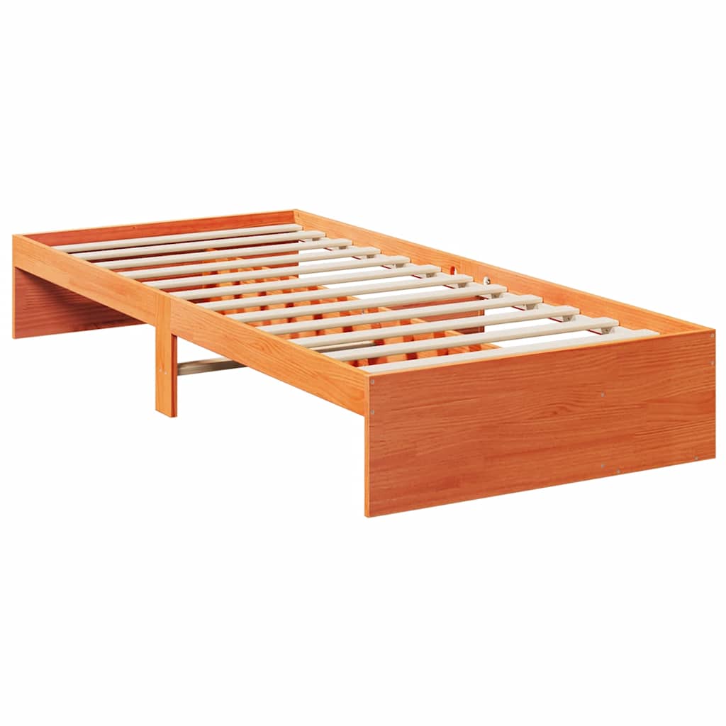 Dormeuse senza Materasso Marrone Cera 80x200 cm Legno di Pino | homemem39