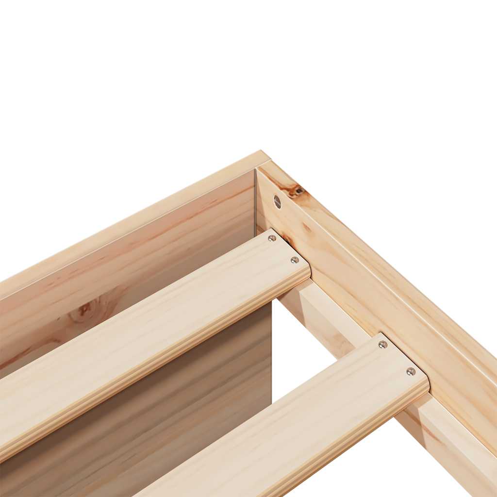 Dormeuse senza Materasso 75x190 cm in Legno Massello di Pino - homemem39