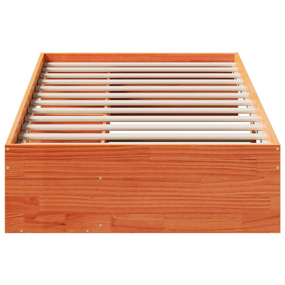 Dormeuse senza Materasso Marrone Cera 75x190 cm Legno di Pino | homemem39