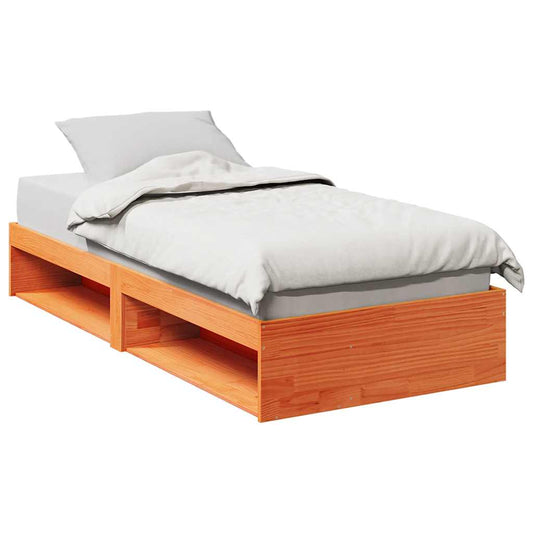 Dormeuse senza Materasso Marrone Cera 75x190 cm Legno di Pino | homemem39