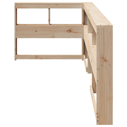 Testiera Libreria a L 90 cm in Legno Massello di Pino