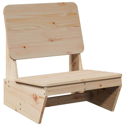 Sedia da Giardino 60x64x70,5 cm in Legno Massello di Pino - homemem39