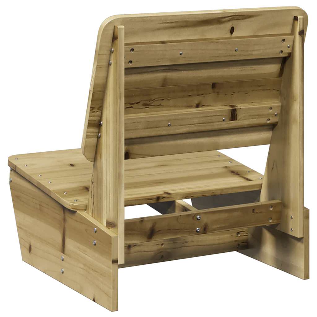 Sedia da Giardino 60x64x70,5 cm in Legno Impregnato di Pino - homemem39