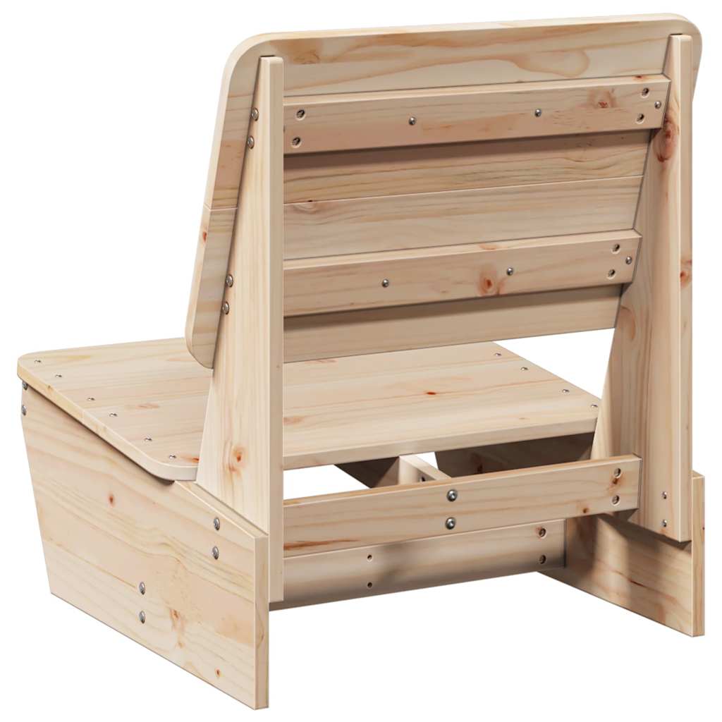 Sedie da Giardino 2 pz 60x64x70,5 cm Legno Massello di Pino - homemem39
