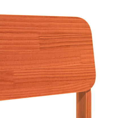 Sedia da Giardino Marrone Cera 60x52,5x72cm Legno Massello Pino - homemem39