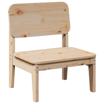 Sedie da Giardino 2pz 60x52,5x72 cm Legno Massello di Pino - homemem39