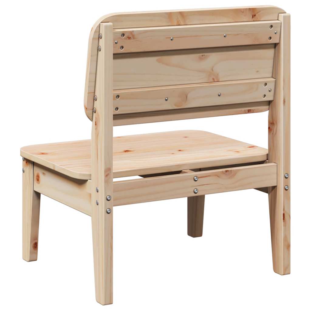 Sedie da Giardino 2pz 60x52,5x72 cm Legno Massello di Pino - homemem39