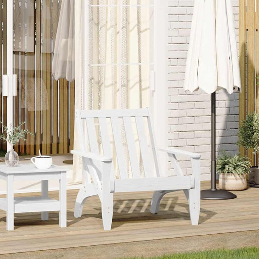 Sedia Adirondack da Giardino Bianca Legno Massello di Pino | homemem39