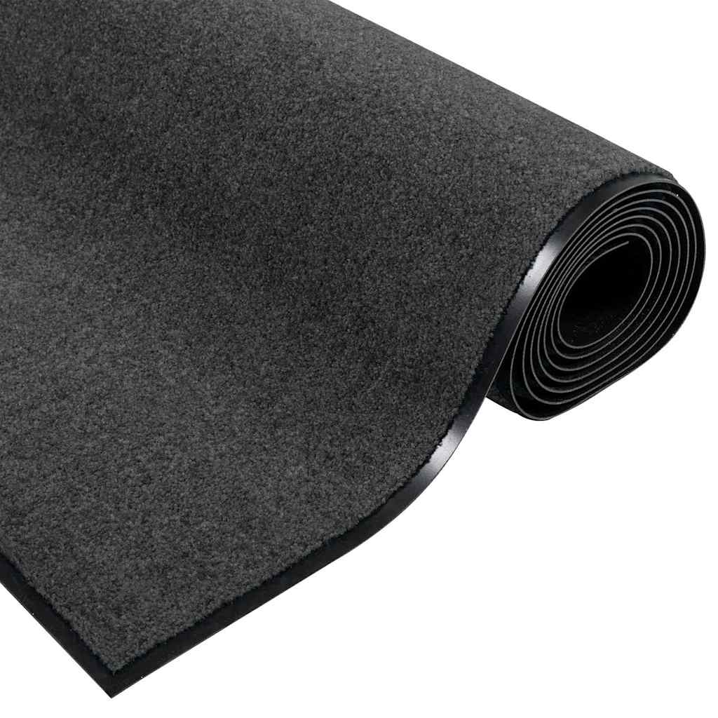 Tappetino Altro Antracite e Nero 120 x 250 cm Poliammide e PVC | homemem39
