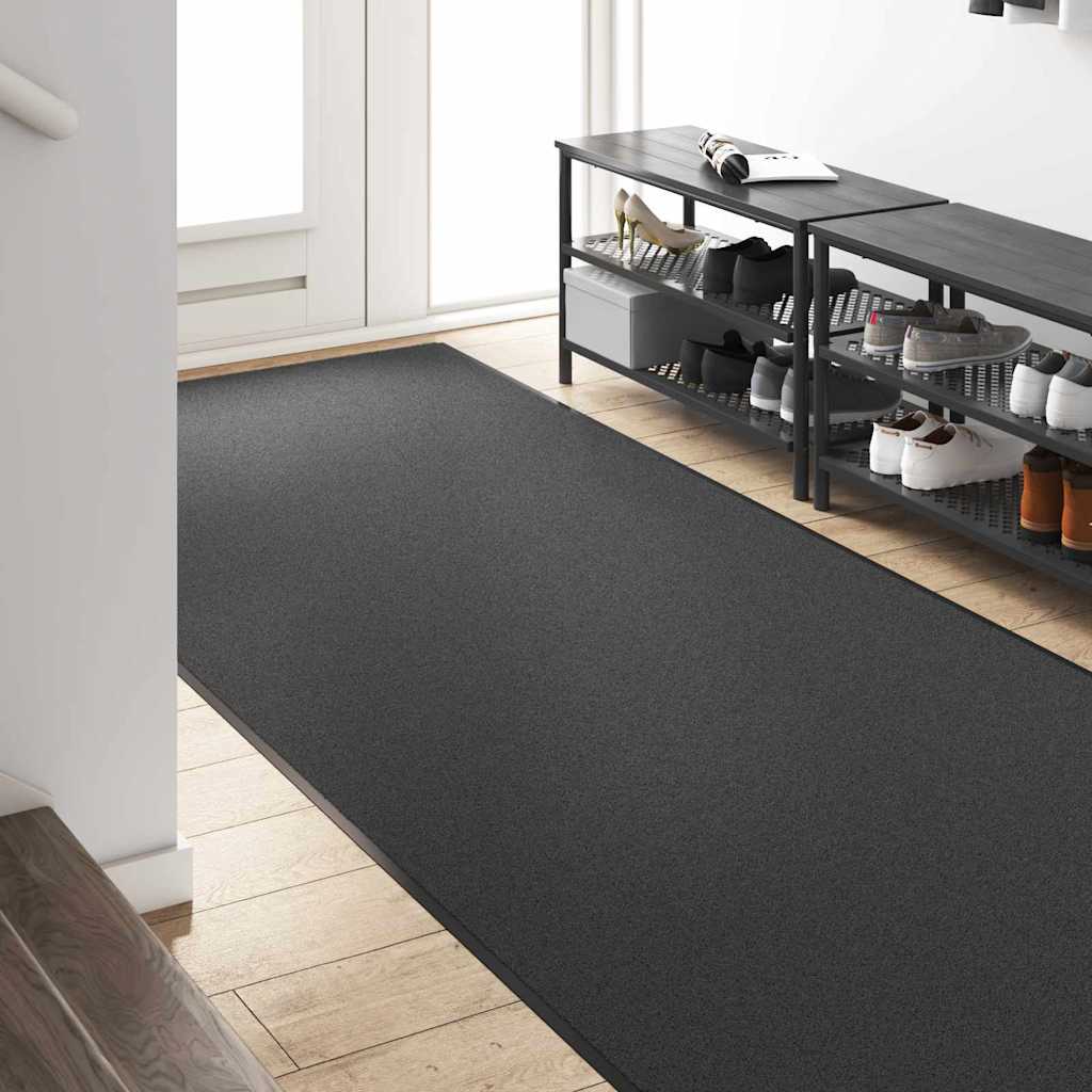 Tappetino Altro Antracite e Nero 120 x 350 cm Poliammide e PVC | homemem39