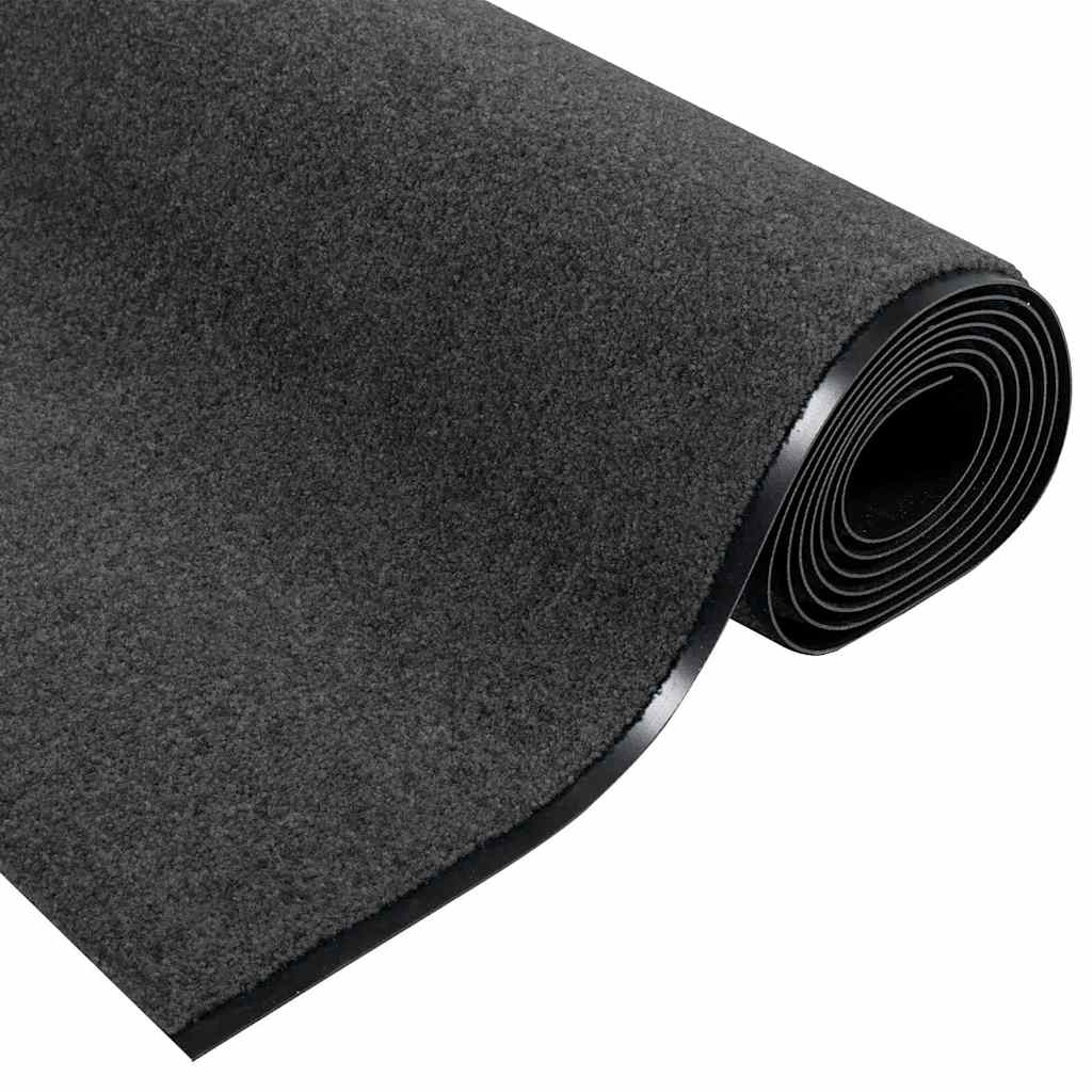 Tappetino Antracite e Nero 120 x 400 cm 100% Poliammide | homemem39