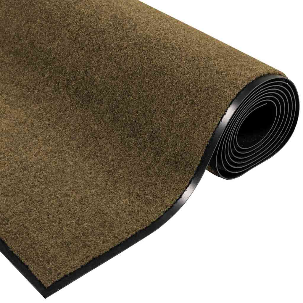 Tappetino Marrone e Nero 120 x 250 cm 100% Poliammide | homemem39