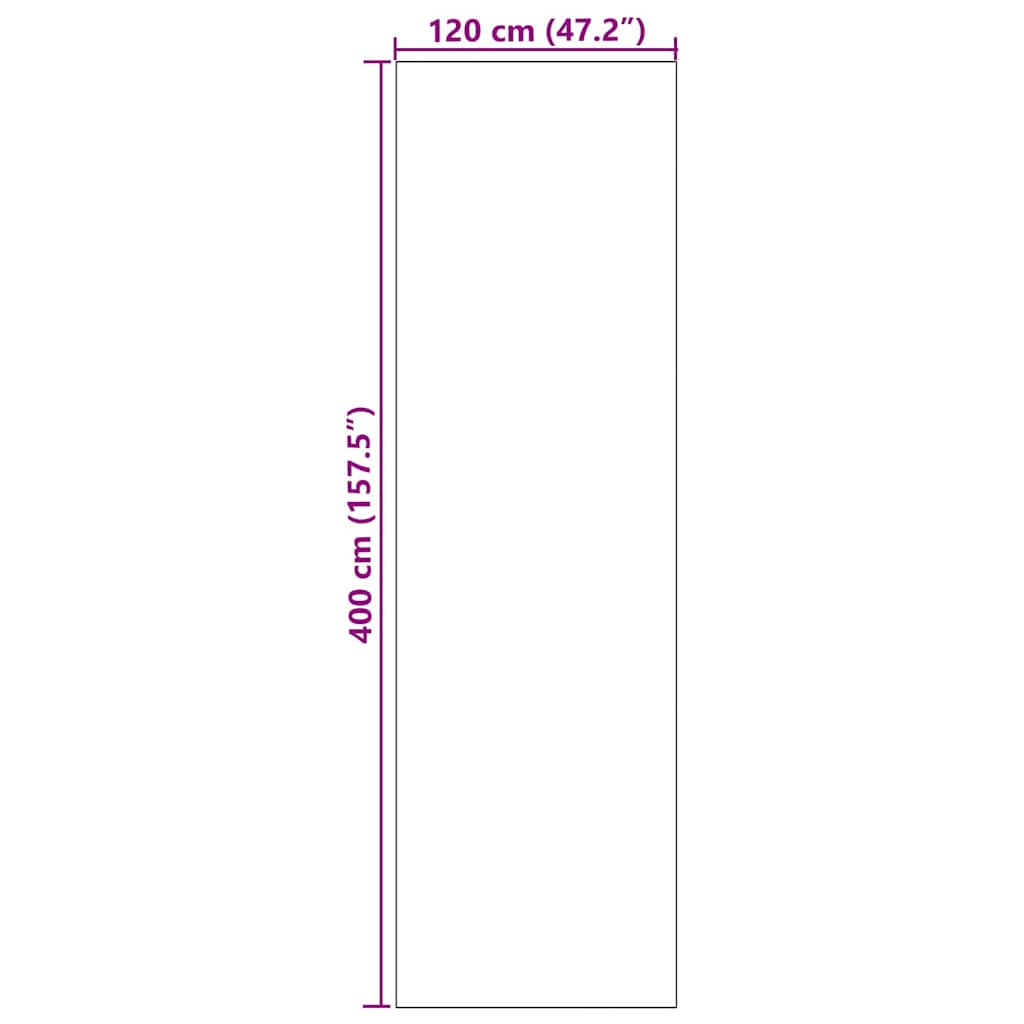Tappetino Marrone e Nero 120 x 400 cm 100% Poliammide | homemem39