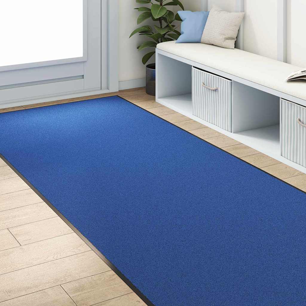 Tappetino Blu e Nero 120 x 300 cm 100% Poliammide