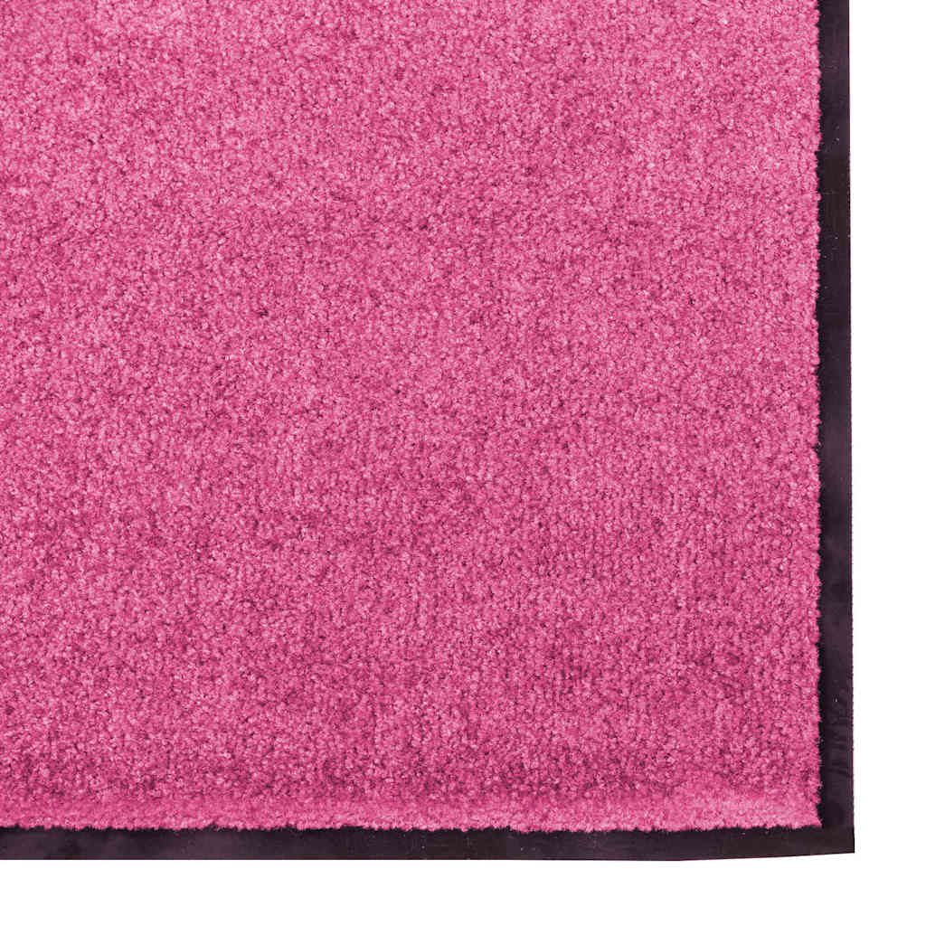 Tappetino Rosa e Nero 120 x 250 cm 100% Poliammide | homemem39