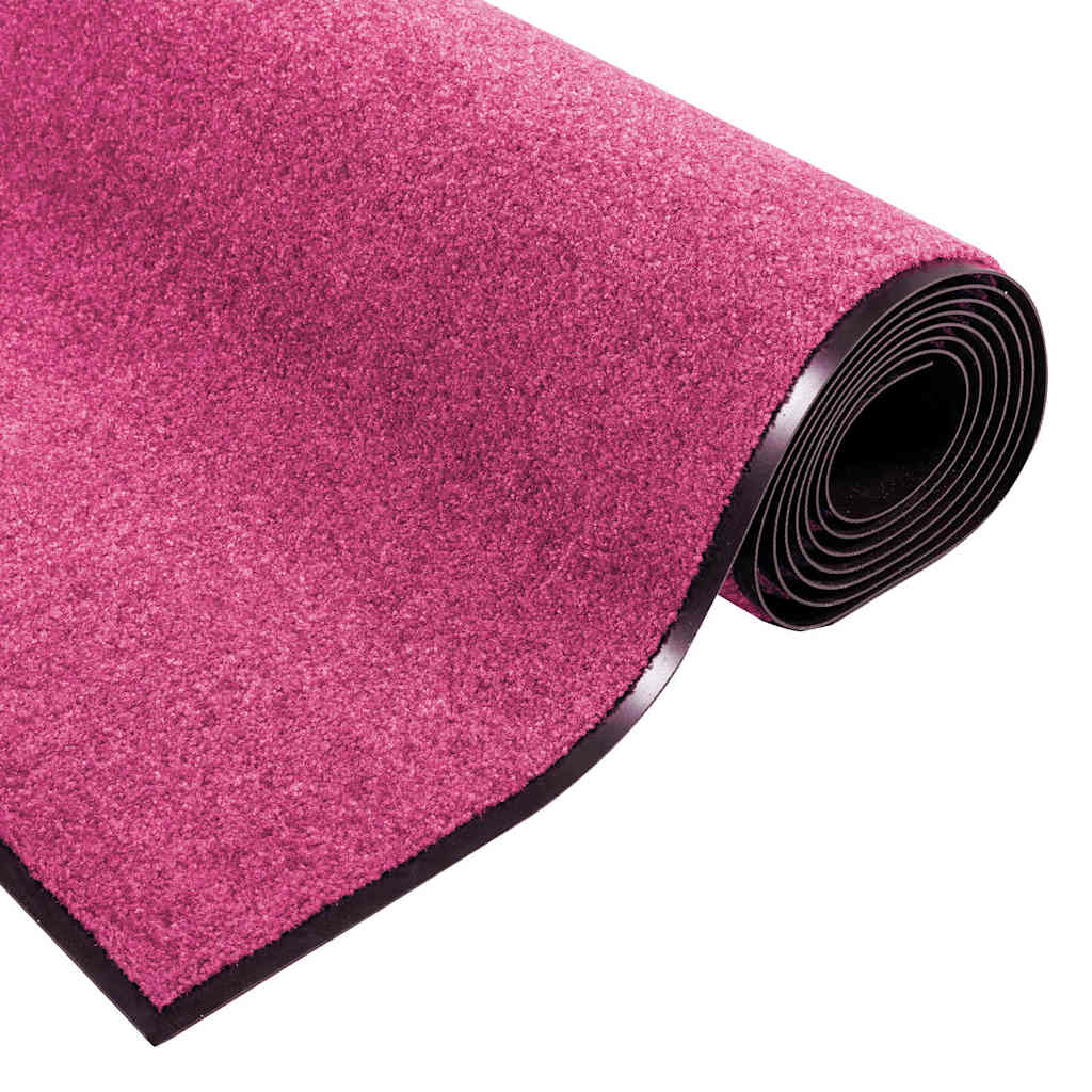 Tappetino Rosa e Nero 120 x 250 cm 100% Poliammide | homemem39