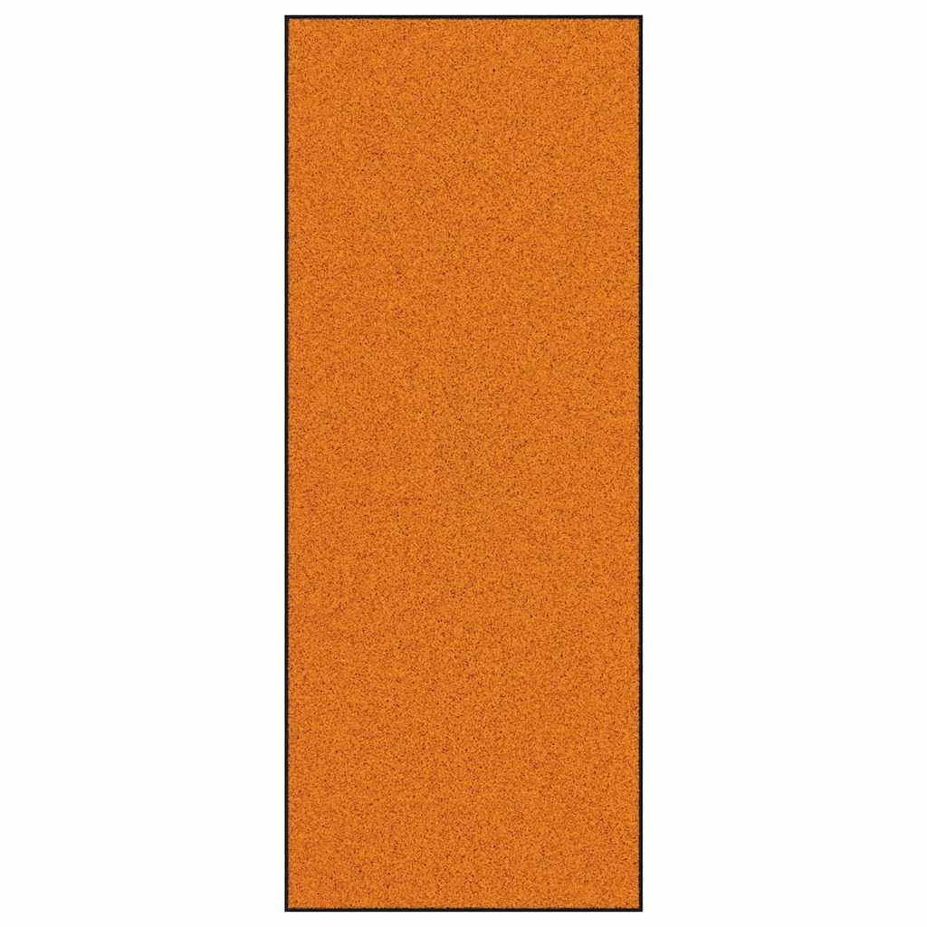 Tappetino Arancione e Nero 120 x 300 cm 100% Poliammide