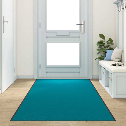 Tappetino Altro Ciano e Nero 120 x 400 cm Poliammide e PVC | homemem39