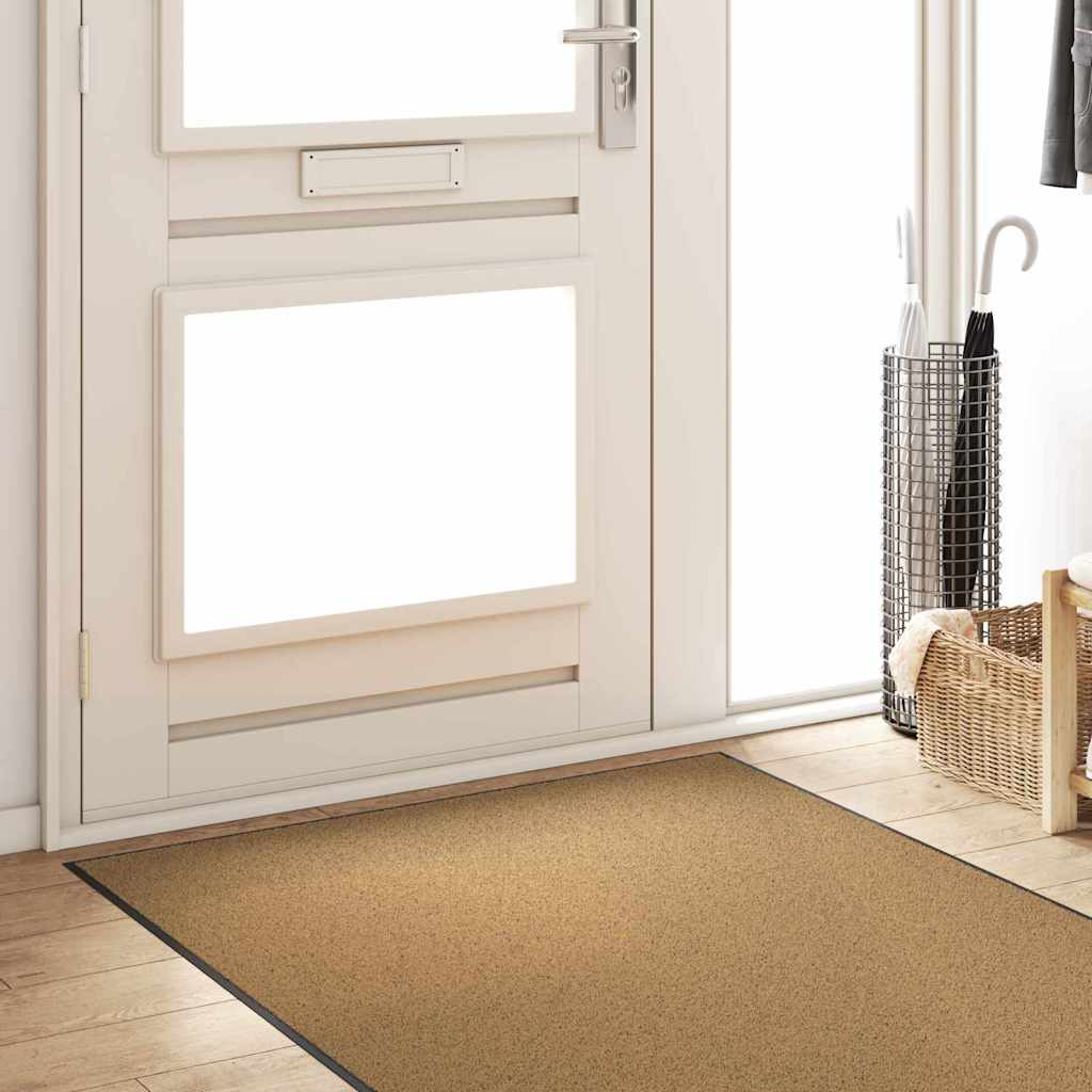 Tappetino Altro Crema e Nero 120 x 250 cm Poliammide e PVC | homemem39