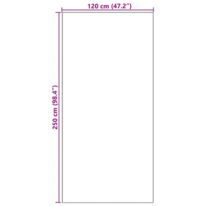 Tappetino Altro Crema e Nero 120 x 250 cm Poliammide e PVC | homemem39