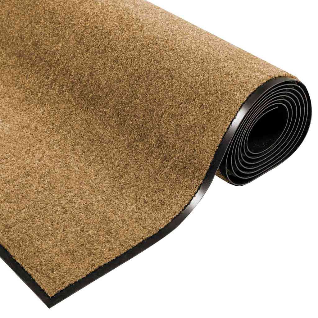 Tappetino Altro Crema e Nero 120 x 300 cm Poliammide e PVC | homemem39